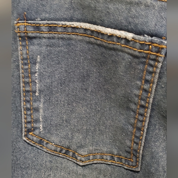 ☆3/35$ | NXH | NWT Blue Distressed High-Waisted Skinny Jeans in size Large - Picture 5 of 10